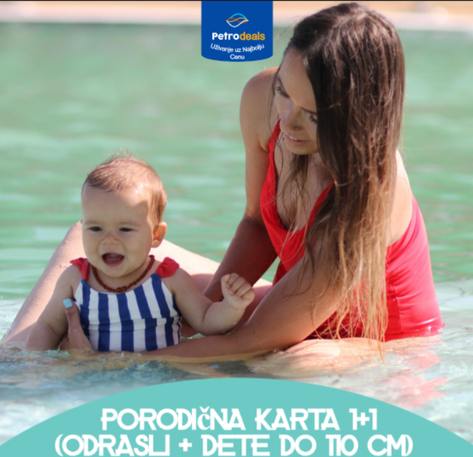 Porodična karta 1+1 (odrasli + dete do 110 cm) – Aqua Park Petroland