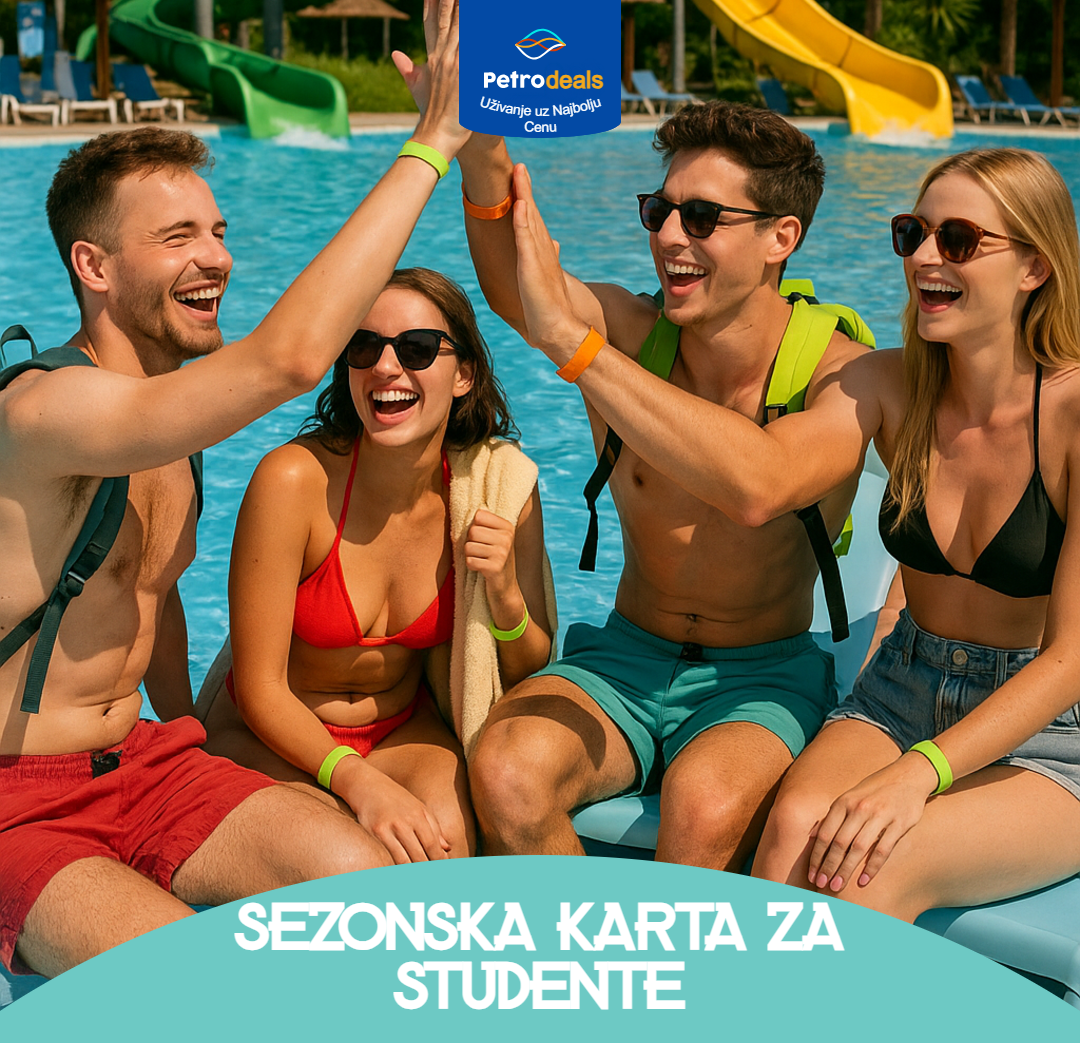Sezonska karta za studente – Aqua Park Petroland 2025